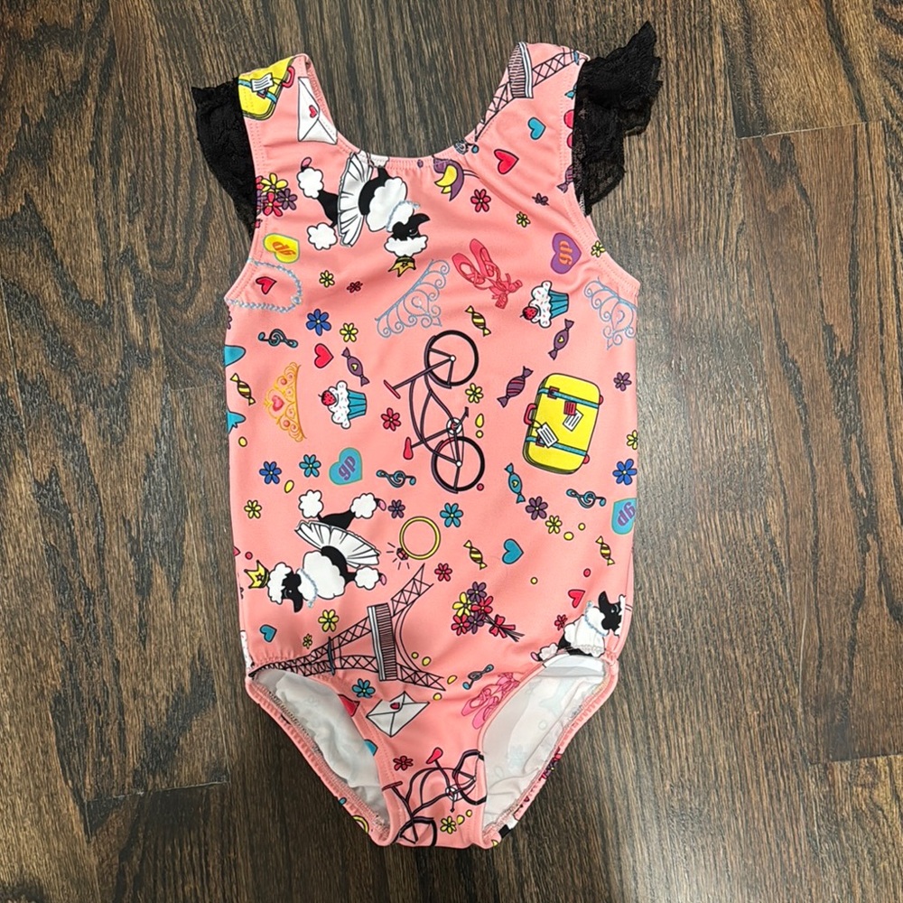 Girl Power Sport gymnastics leotard 4/5